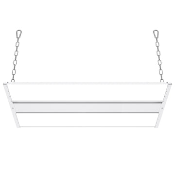 Installation is simple and effortless with durable hanging chains and V hooks.